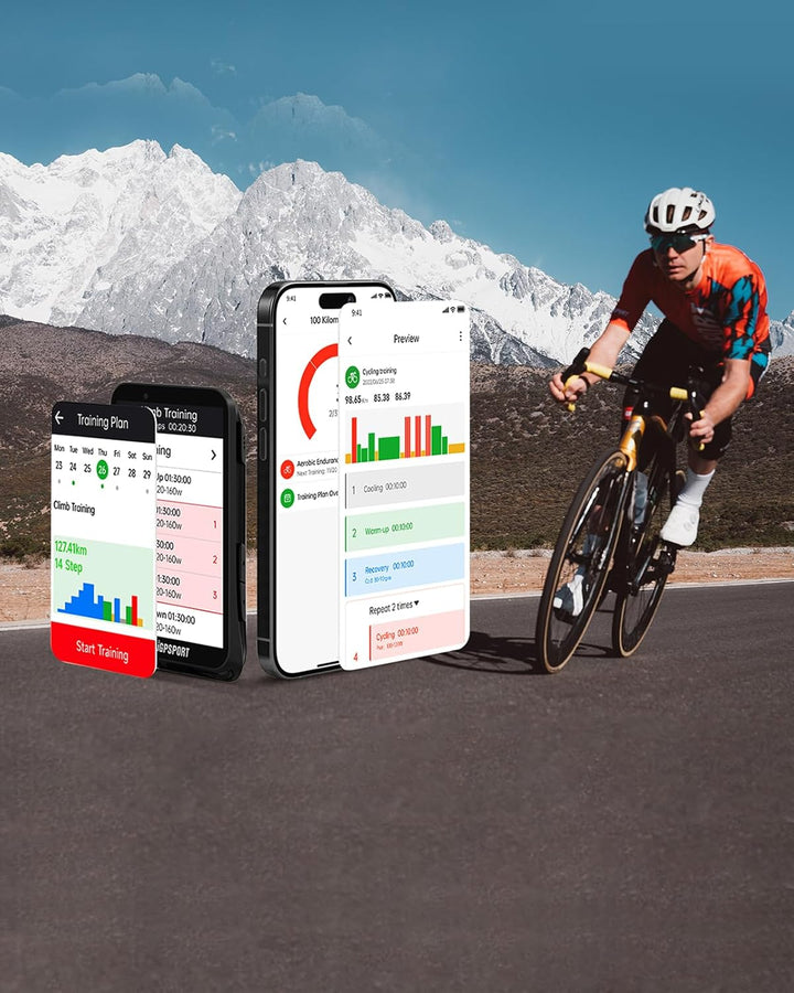 iGPSPORT iGS800 Fahrradcomputer GPS, 3.5" Touchscreen mit 32GB Offline-Kartennavigation, 50 Hours Fa