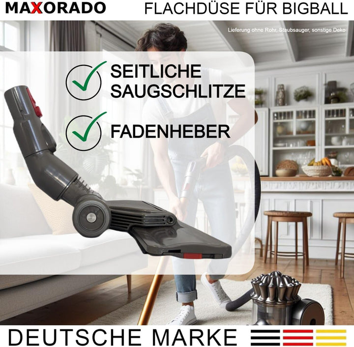 Flachedüse Flache Düse Bodendüse für Dyson Big Ball 1 2 Cinetic CY22 CY23 flach Ersatzteil Staubsaug