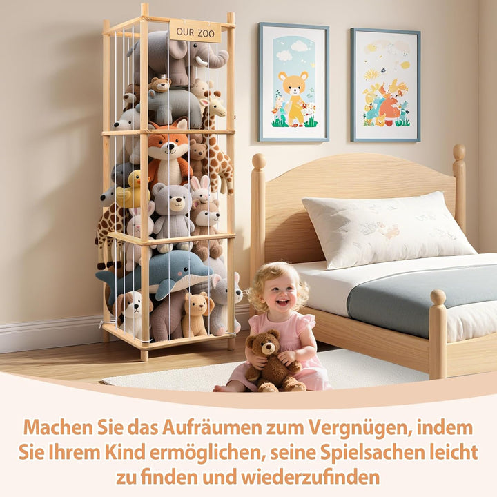 Plüschtier Lagerung, Stofftier Aufbewahrung, Kuscheltier Aufbewahrung, Grosse Kapazität, Platz Spare