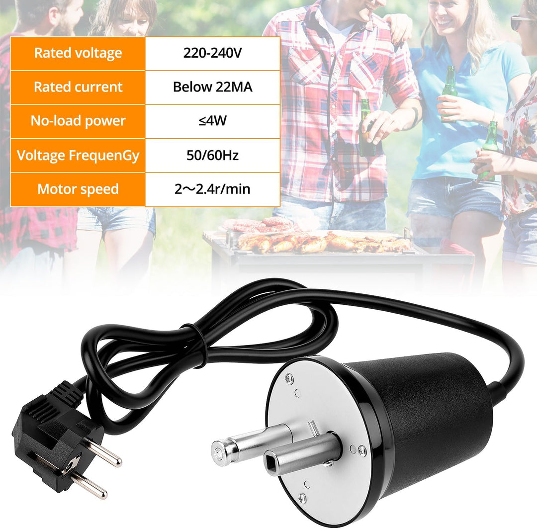 QWORK® Grillmotor, 220-240V Barbecue Rotator Motor, für Huhn, Lamm und Pute
