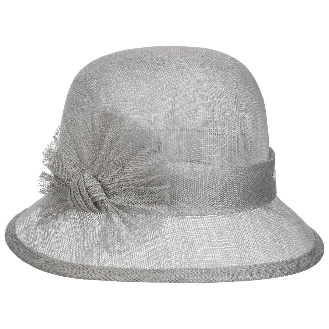 Seeberger Valeska Sinamay Strohhut Damenhut Sommerhut Strohglocke (One Size - grau)
