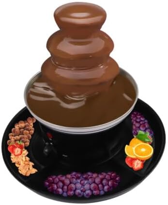 40W Schokoladenbrunnen Mit Food Tray Drehbare Schokofondue Fondue Schokofontäne Schokobrunnen Edelst
