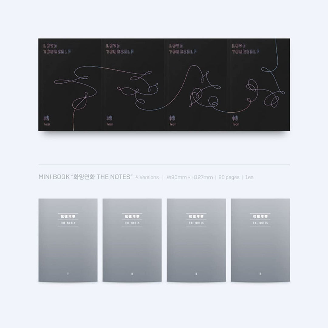 BTS 3rd Album - LOVE YOURSELF 轉 TEAR [ Y ver. ] CD + Photobook + Mini Book + Photocard + Standing Ph