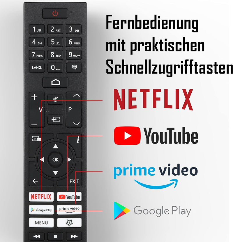 Toshiba 24WA2063DAZ 24 Zoll Fernseher/Android Smart TV (HD Ready, HDR, Google Play Store, Google Ass