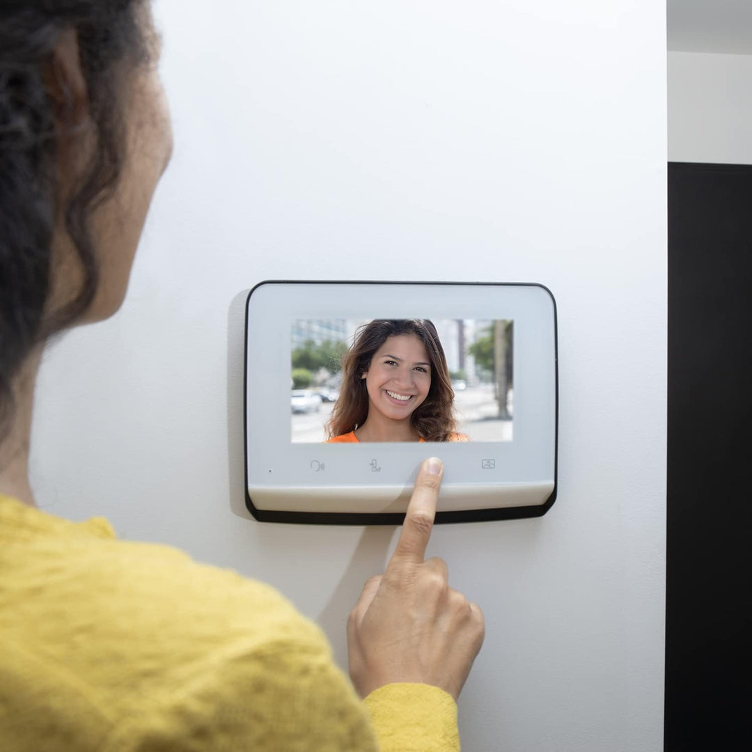 Somfy 1870996 - V350 Video-Türsprechanlage RTS mit 7-Zoll-Display, Nachtsicht & Weitwinkelkamera, Bi