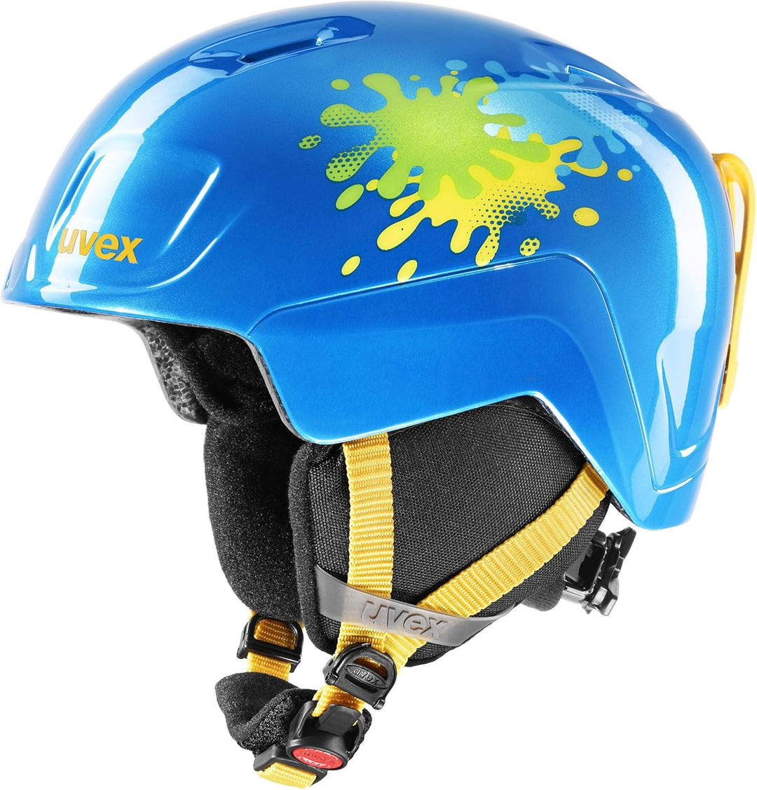 uvex Unisex Jugend Heyyya Skihelm Single 46-50 cm blue splash, Single 46-50 cm blue splash