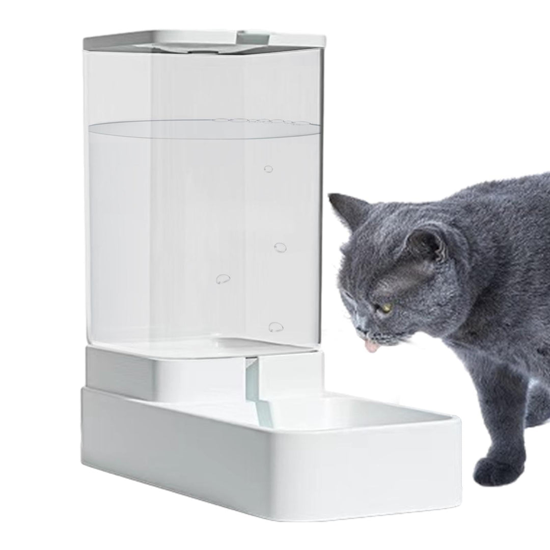 Futterautomat, Automatischer Futterspender Katze, 3.8L Wasserspender Hund, Automatischer Schwerkraft