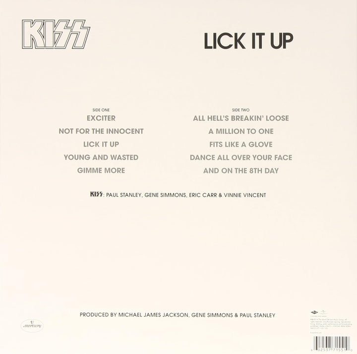 Lick It Up, Vinyl