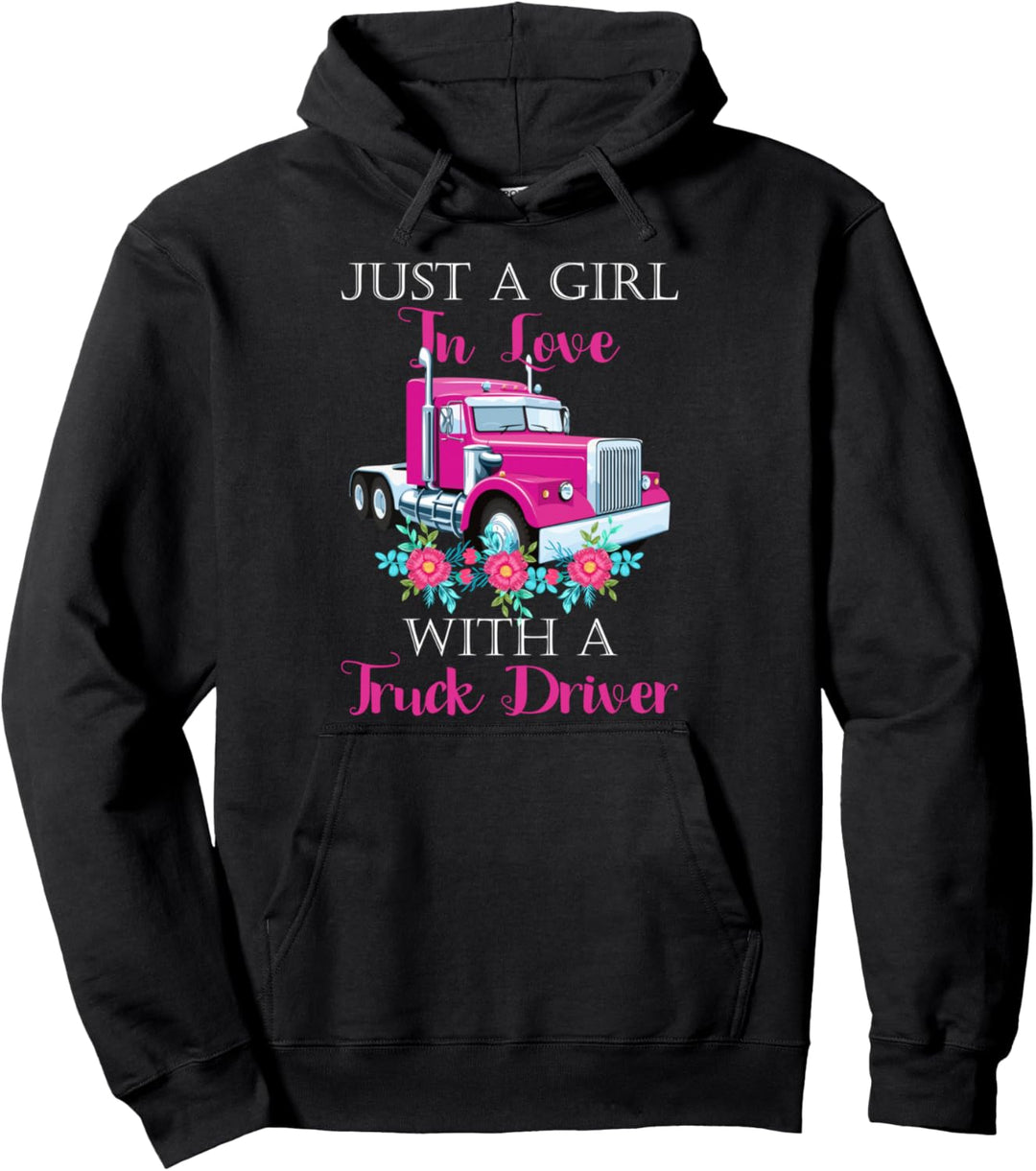 Just A Girl In Love With A Truck Driver Partner Pullover Hoodie