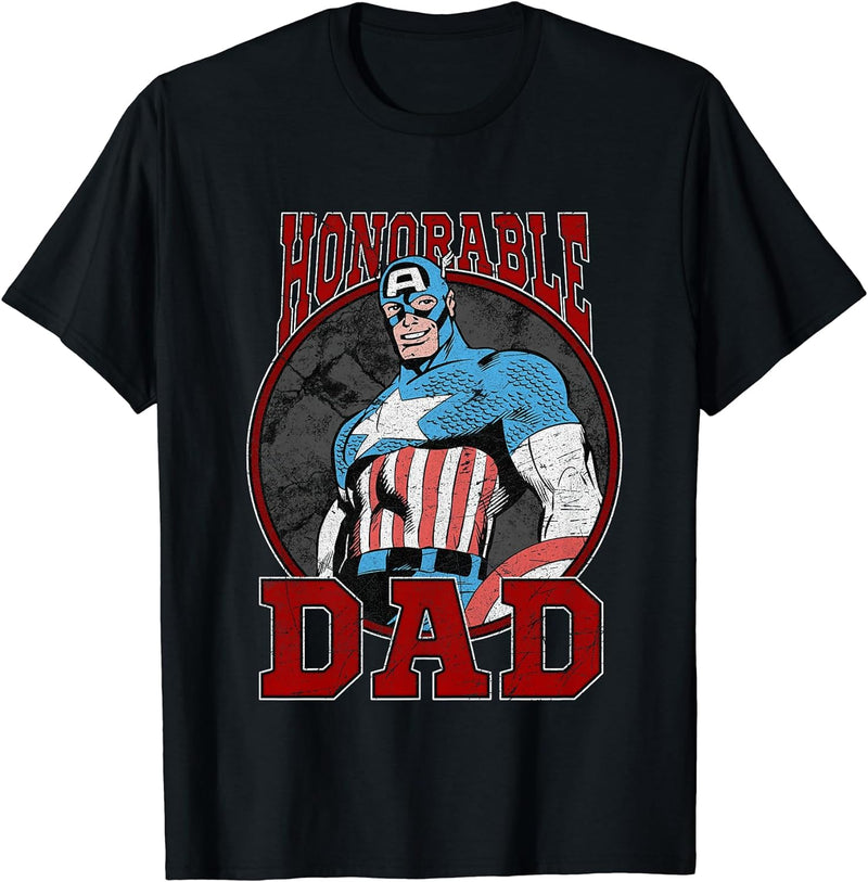 Mens Marvel Captain America Father&