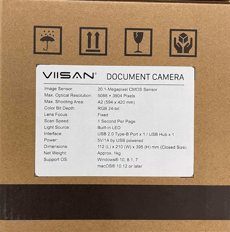 Viisan S21 A2 Overhead-Scanner für Grossformatige Dokumenten & Bücher bis DIN-A2. Auflösung bis 23MP