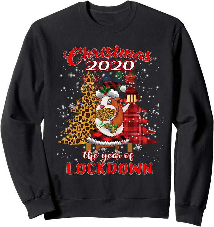 Guinea Pig Lockdown Christmas 2020 Quarantine Face Mask Gift Sweatshirt