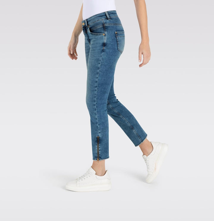 Mac Damen Jeans Rich Slim Slim Fit, 34W / 26L D415 Authentic Indigo Used