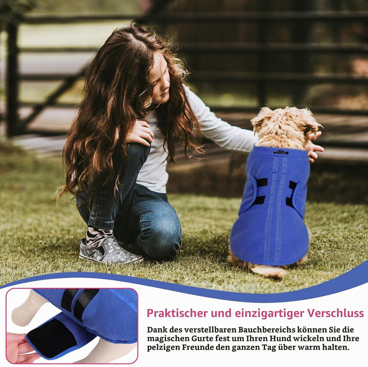 Hundepullover Fleece Weste Hundemäntel Winter Warmer Hundeweste für Kleine Hunde Weicher Fleece Hund