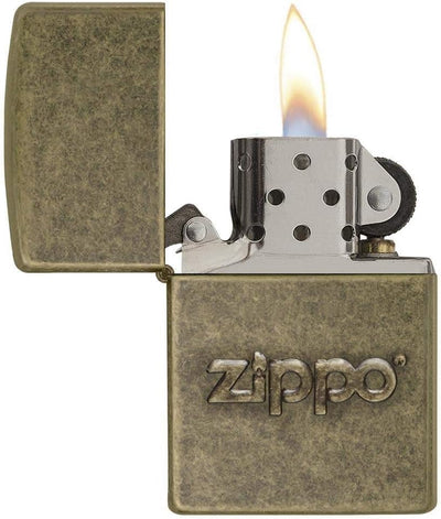 Zippo 60002307 PL Stamp Feuerzeuge, Messing, Edelstahloptik, 1 x 3,5 x 5,5 cm