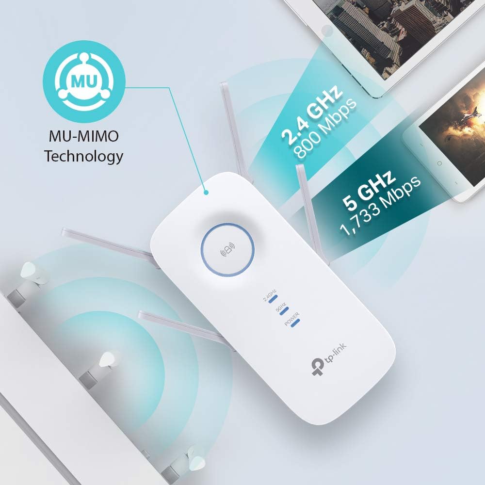 TP-Link RE655 WLAN Verstärker Repeater AC2600 & TL-WA860RE WLAN Repeater mit Steckdose Bundle mit TL