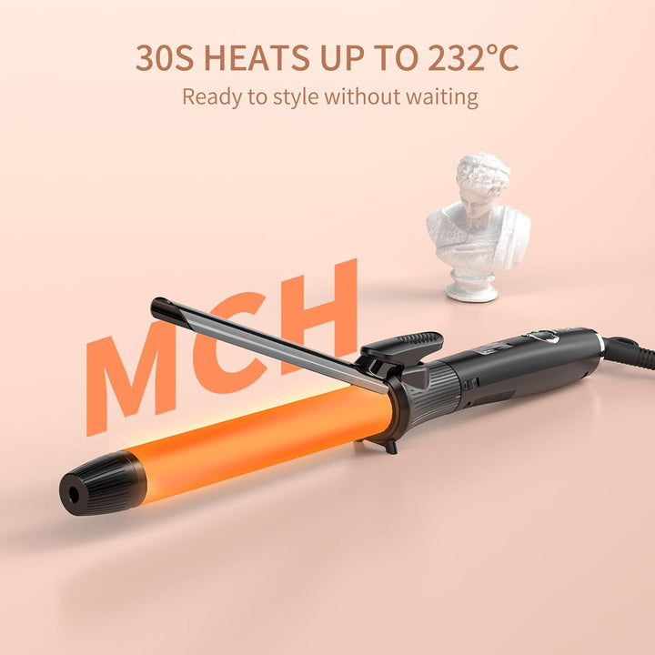 K&K Signature K&K 25mm Lockenstab mit Keramikbeschichtung Lockenzange Nano-Titan Haarlockenstab Eise