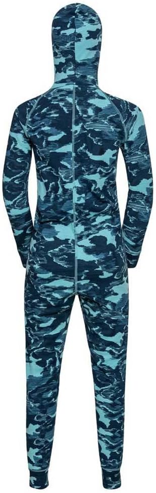 Odlo Unisex Kinder Active Warm Eco_159299 Funktionsunterwäsche Bodysuit 128 Reef Waters, 128 Reef Wa