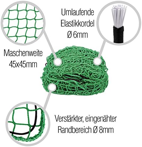 Robustes Anhängernetz Zur Ladungssicherung 2,5 x 3,5 m, Netz für Anhänger, PKW, Containernetz, Weite