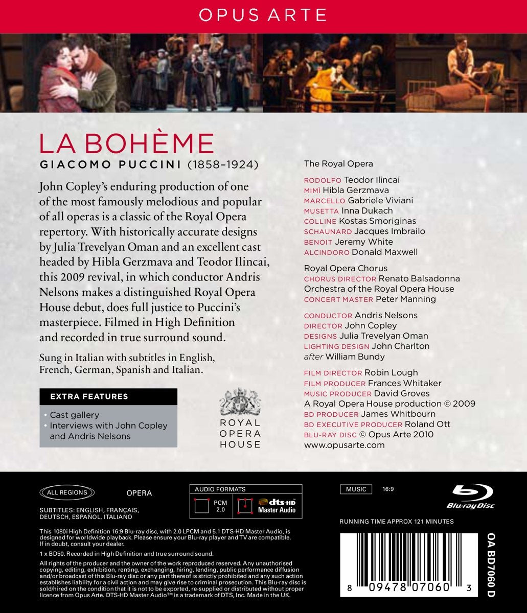 Giacomo Puccini - La Boheme, Blu-ray