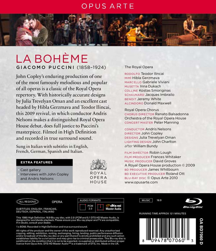 Giacomo Puccini - La Boheme, Blu-ray