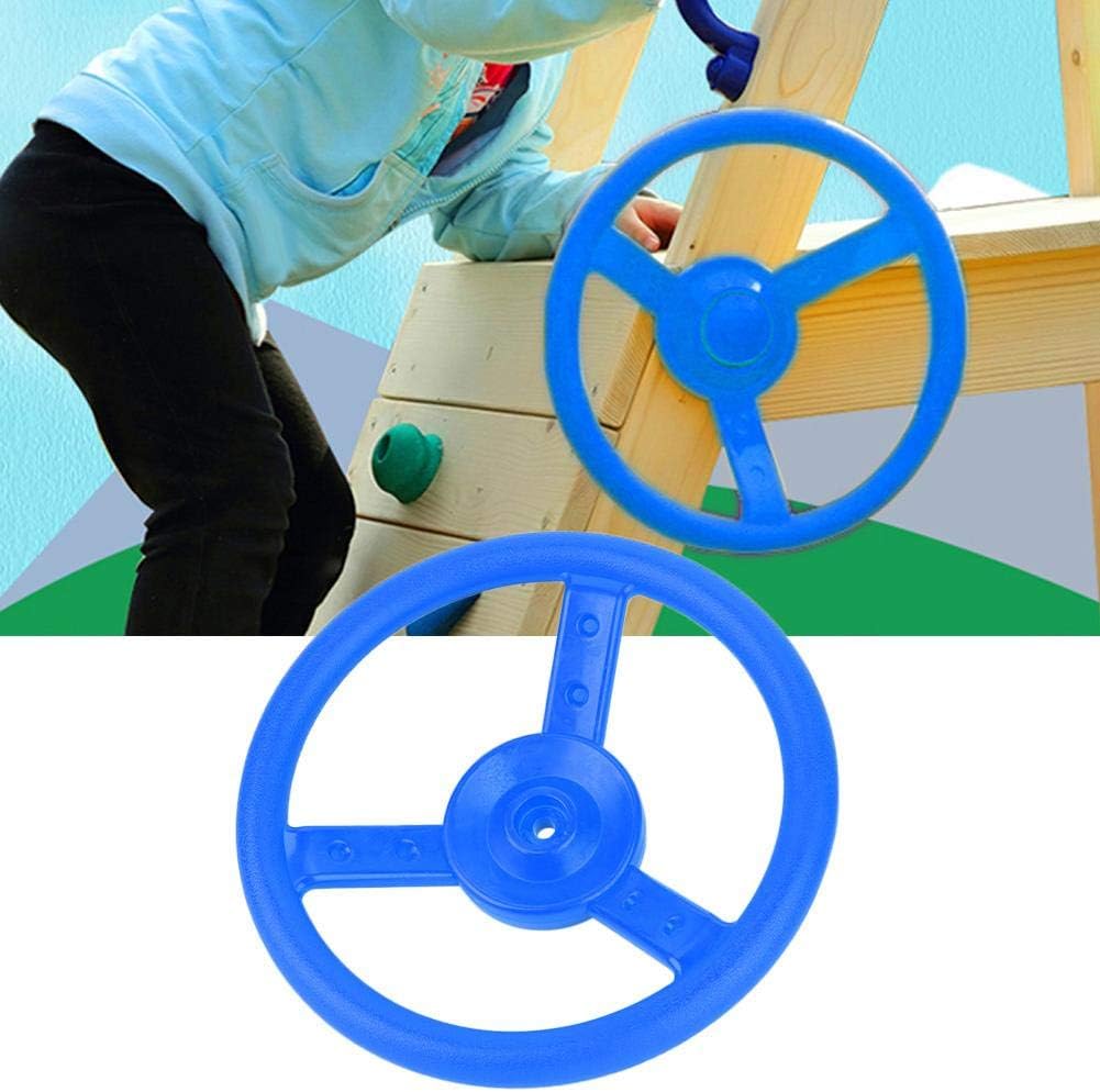 VGEBY1 Swingset Lenkrad, Kunststoff Outdoor Kids Lenkrad Befestigung Spielplatz Schaukel Set(Blau),