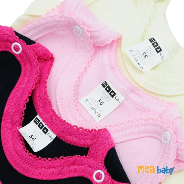 Unisex Baby Strampler mit Aufdruck aus 100% Baumwolle im 5er Pack. Baby Strampler für Mädchen Baby S