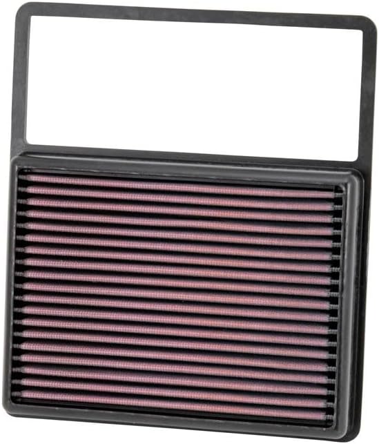 K&N 33-5001 Waschbarer und wiederverwendbarer KFZ Tauschluftfilter, Rot
