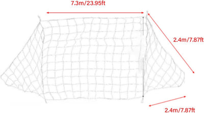 Fussballnetz Fussball Ziel Net Wetterfeste Ersatz Tornetze für Sports Football Training 24X8FT, 24X8