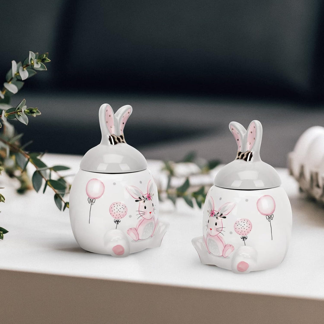 Cabilock Bonbonglas Mit Deckel Keramik Dosen Ostern Bonbon Dose Porzellan Teedose Sü?igkeiten Vorrat
