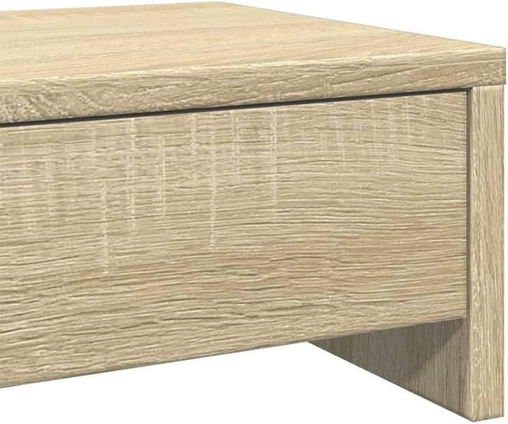 vidaXL Monitorständer mit Schubladen Sonoma-Eiche 100 x 27 x 15 cm Holzwerkstoff 100 x 27 x 15 cm So