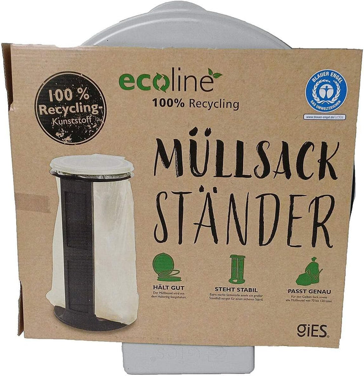Gies Müllsackständer, Kunststoff, gelb, ø 40 x 76 cm, 1 Stück (1er Pack)