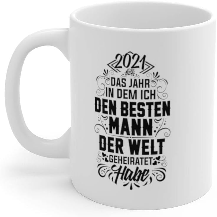 22Feels Set: Hochzeit 2021 Hochzeitstag Tassen für Paare Set Jahrestag Geschenke für Sie und Ihn Bra