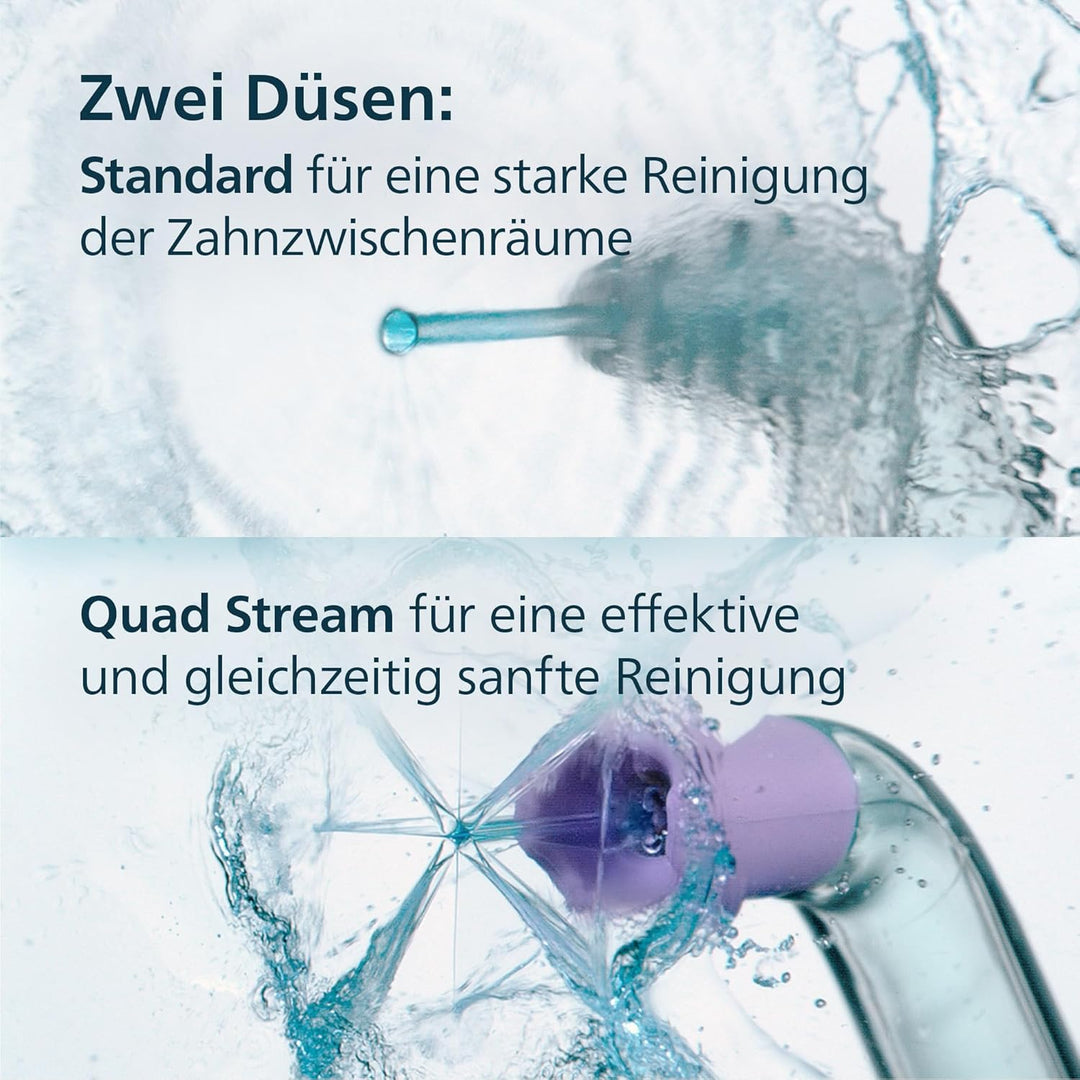 Philips Sonicare kabelloser Power Flosser 3000 Munddusche; Wasser-Flosser für Zähne, Zahnfleisch und