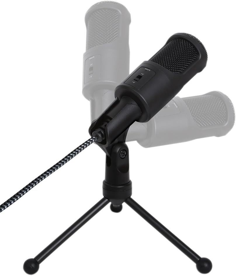 Woxter Mic Studio 50 - Kondensieren Mikrofon, Stativ enthalten, USB-Anschluss, kompatibel mit YouTub