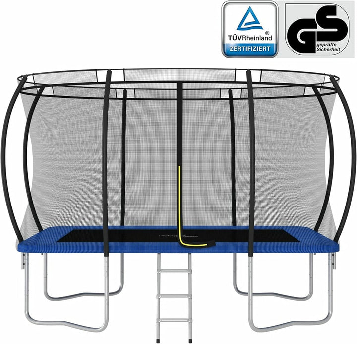 Trampolin-Set Gartentrampolin mit Sicherheitsnetz Rechteckig 335×244×90 cm 150 kg