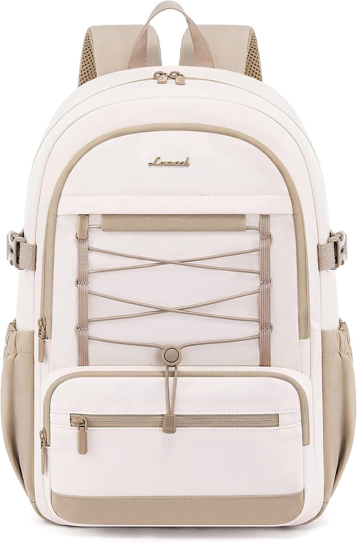 LOVEVOOK Rucksack Damen, 17,3 Zoll Laptop Schulrucksack Teenager Wasserdicht Schultasche Mädchen Tra