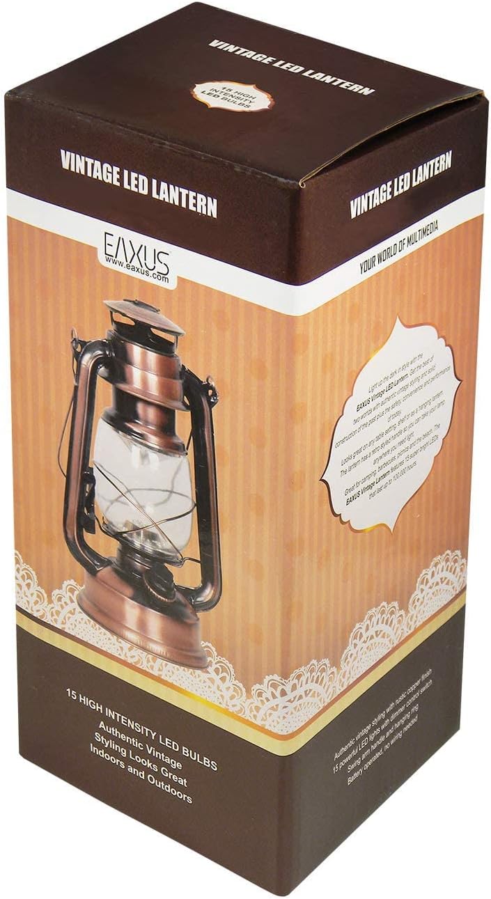 Eaxus® 2er Set LED Laterne im Design einer Öllampe - Dimmbar ☀️ Schöne Wohnzimmer-Deko & Gartendeko,