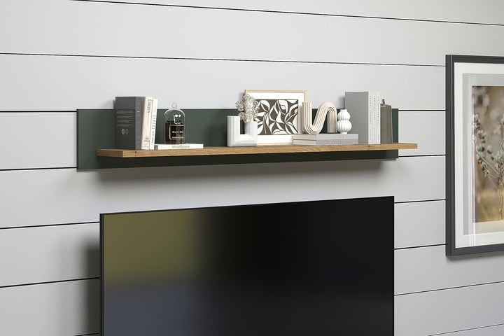 trendteam smart living - Wandboard Wandregal Bücherleiste - Stanton - Aufbaumass (BxHxT) 156 x 22 x