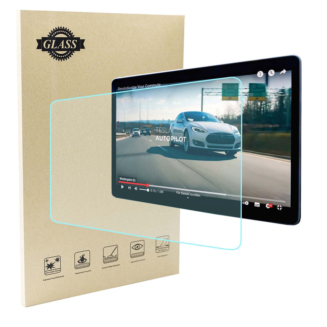 Tesvolution® Displayschutzfolie matt aus gehärtetem Glas für Tesla Model 3 Model Y - Screen Protecto