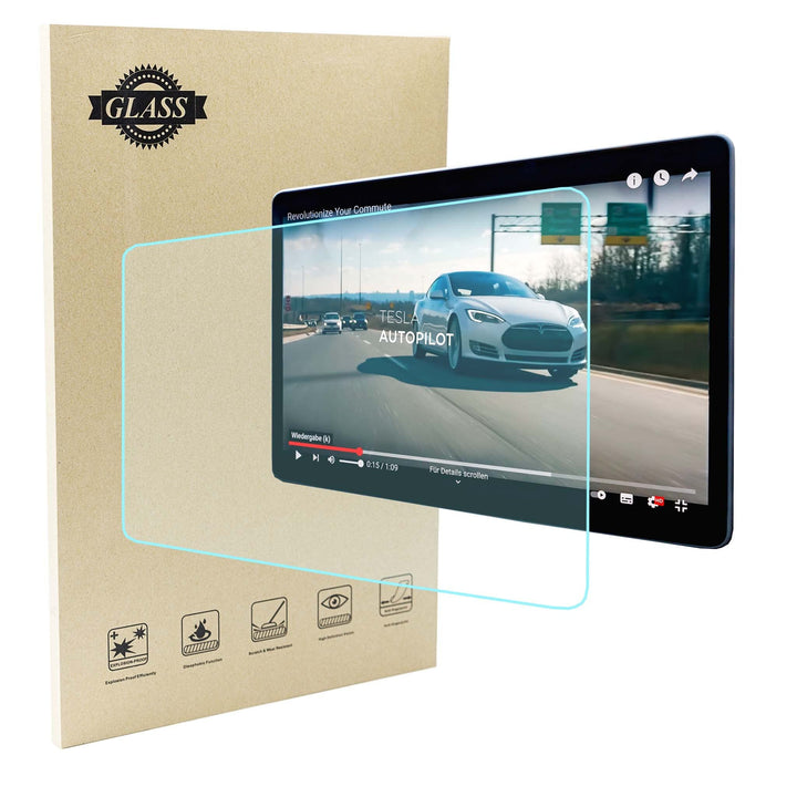 Tesvolution® Displayschutzfolie matt aus gehärtetem Glas für Tesla Model 3 Model Y - Screen Protecto