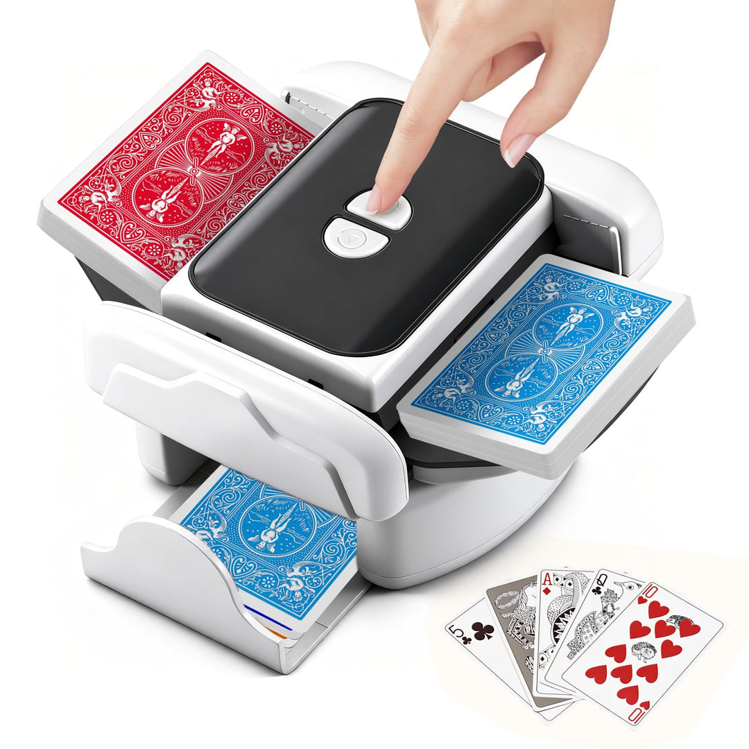 Kartenmischmaschine, Automatische Kartenmischer, Geräuscharmer und Wiederaufladbarer Kartenmischmasc