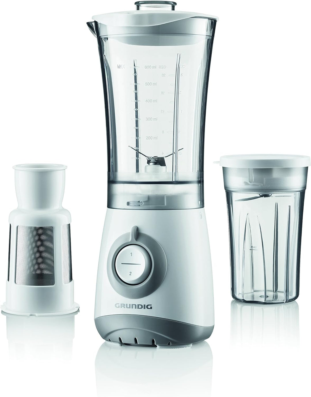 Grundig SM 3330 Kompaktmixer, Mixer, Kaffeemühle,Entsafter oder Zerkleinerer mit verschliessbarem BP