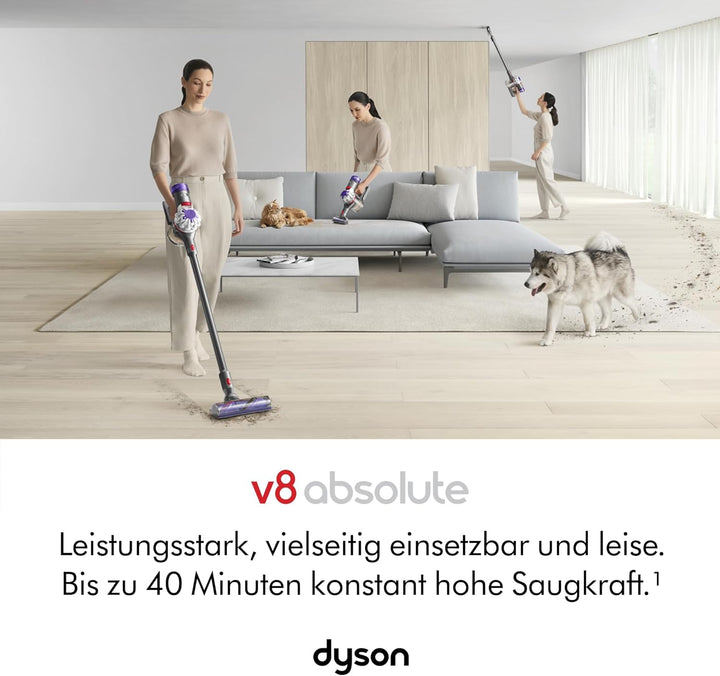 Dyson V8™ Absolute kabelloser Staubsauger (Silber/Gelb) V8 Absolute, V8 Absolute