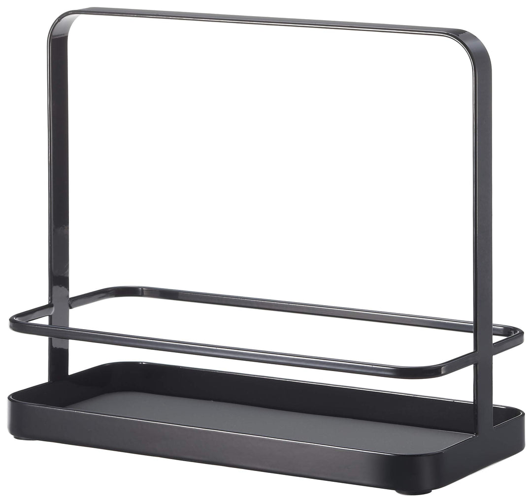 YAMAZAKI Tower Menage, Stahl, Schwarz, One, Schwarz, Single