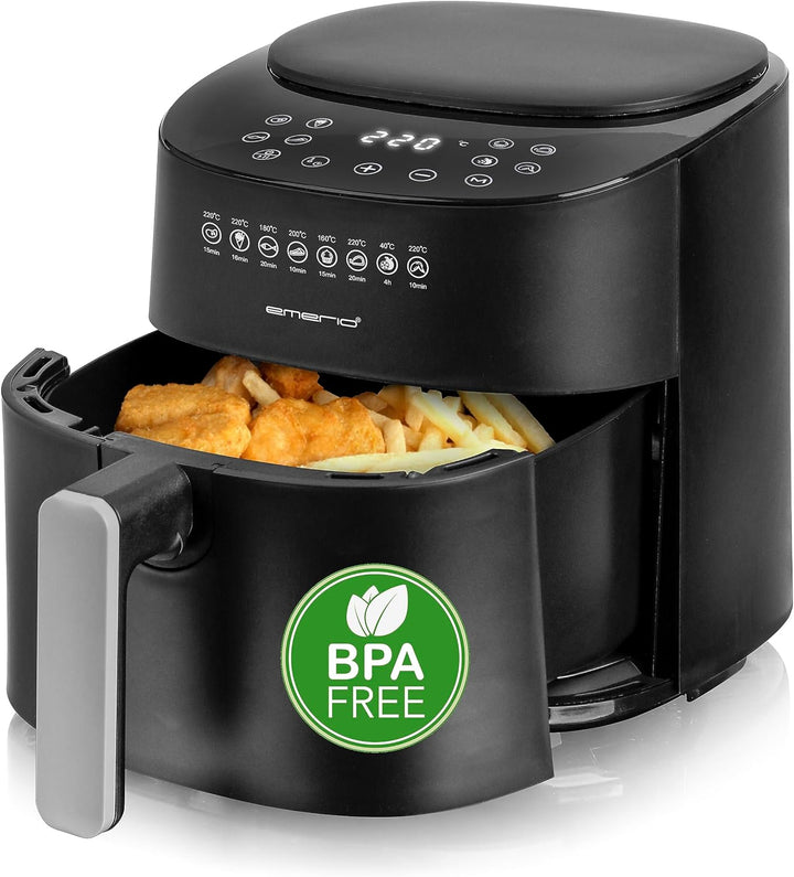 Emerio grosse digitale Heissluftfritteuse, TOP AirFryer, Frittieren ohne zusätzliches Öl, 4.5 Liter