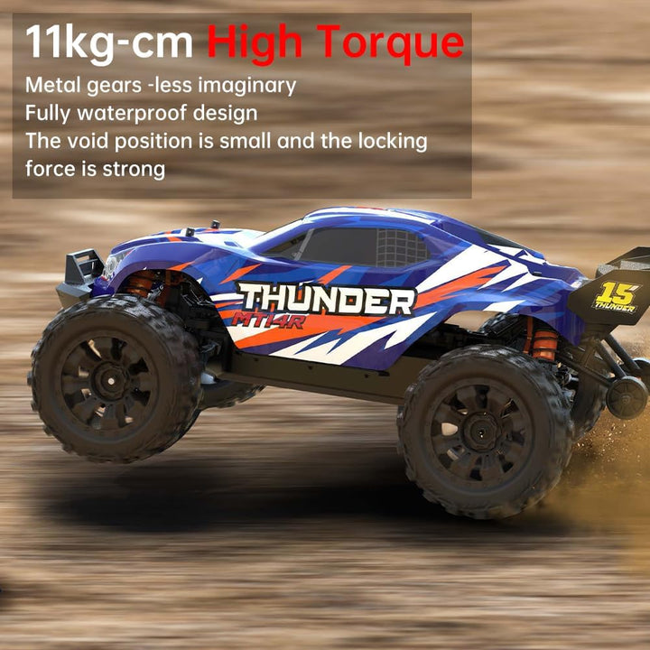 X-Verse MT14R 4WD 100KM/H Ferngesteuertes Auto, 1:14 Wasserdichtes RC Autos mit 3S Bürstenloser Moto