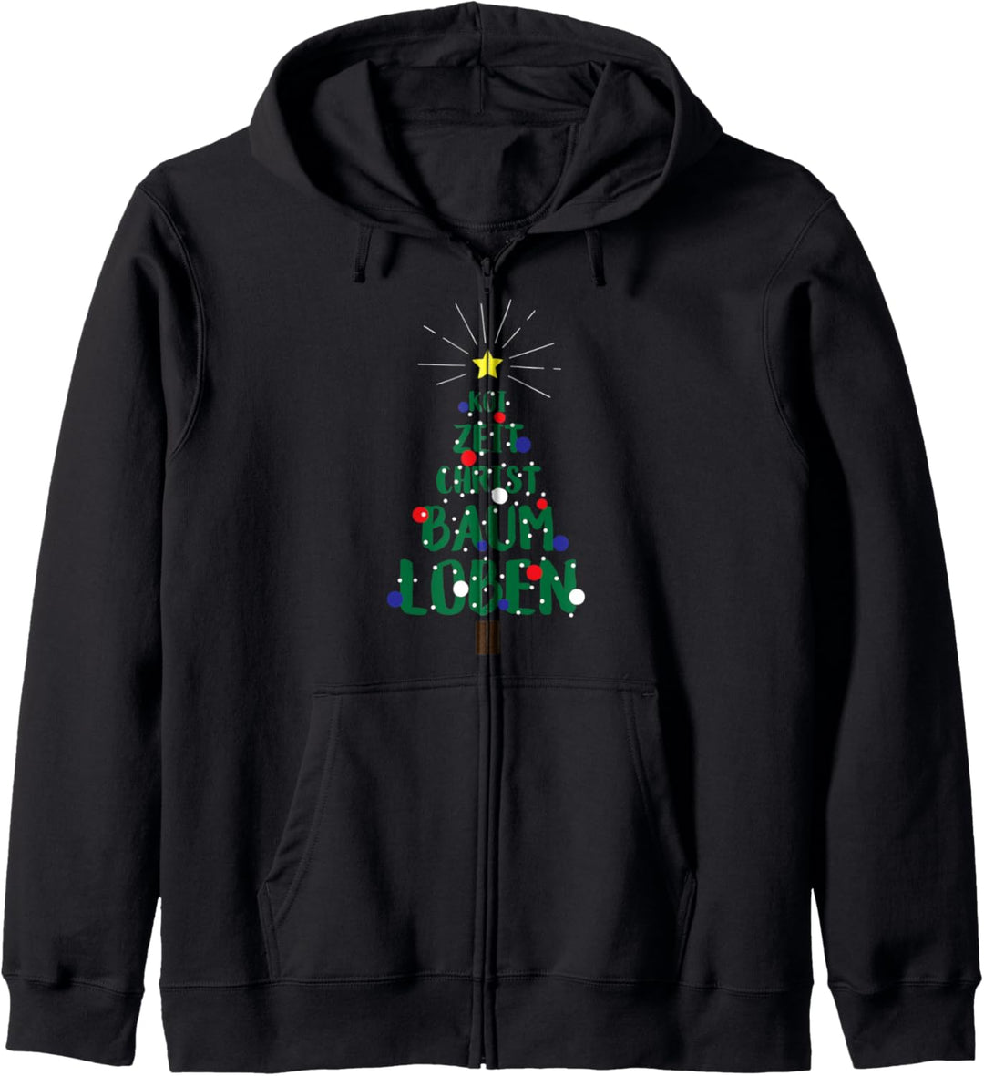 Koi Zeit Christbaum Loben Schwaben | Schwäbisch Dialekt Kapuzenjacke