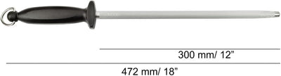 Arcos Serie Wetzstahl - Wetzstahl Kunststoffgriff - Körper Kohlenstoffstahl Chrom beschichtet 300 mm