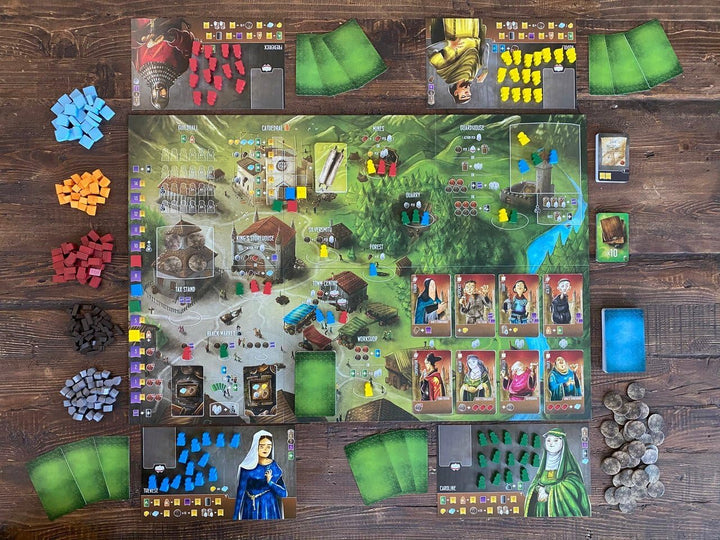 Renegade Game Studios , Architects of the West Kingdom , Board Game , Ages 12+ , 1 to 5 Players , 60